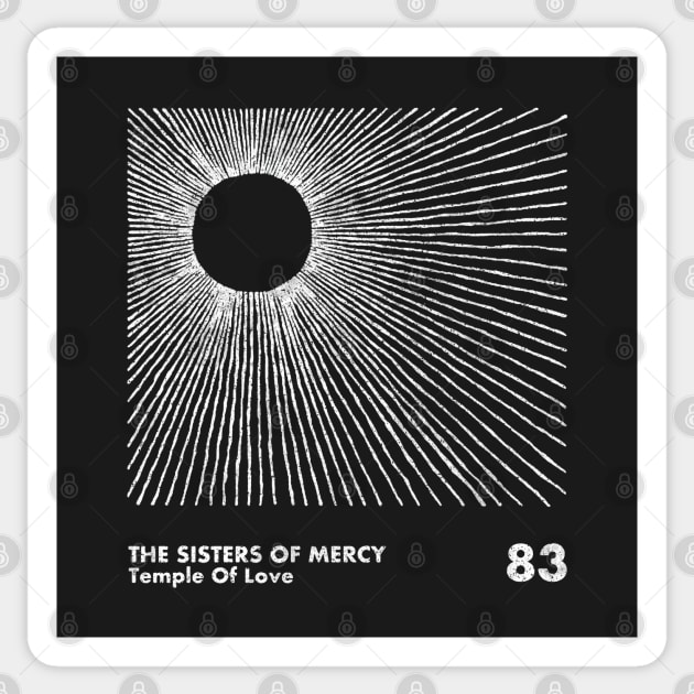 Sisters Of Mercy / Minimalist Graphic Artwork Design Sticker by saudade